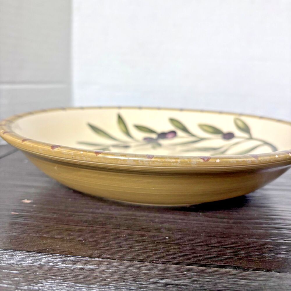 1 Williams-Sonoma Liguria Olive PASTA BOWL 9 3/8" Retired - Picture 3 of 8